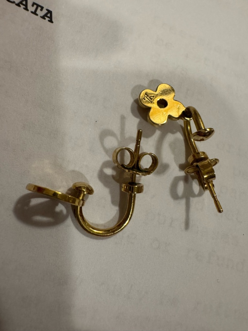 Authentic LV Louis Vuitton Blooming Earrings m64859 - Picture 8 of 12